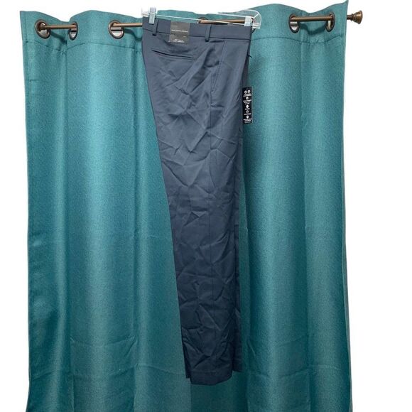 NWT Saks Fifth Avenue Navy Blue Slacks Size 30x32 - Picture 1 of 6
